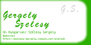 gergely szelesy business card